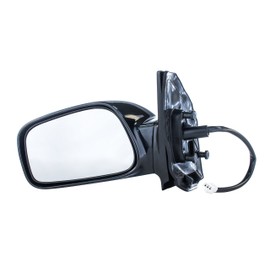 Dependable Direct Driver Side Mirror Fits Toyota Corolla CE 2003, 2004, 2005, 2006, 2007, 2008 Power Adjust, Non-Heated, Non-Folding, Smooth Black, Left Rear View Door Mirror OEM Replacement TO1320178