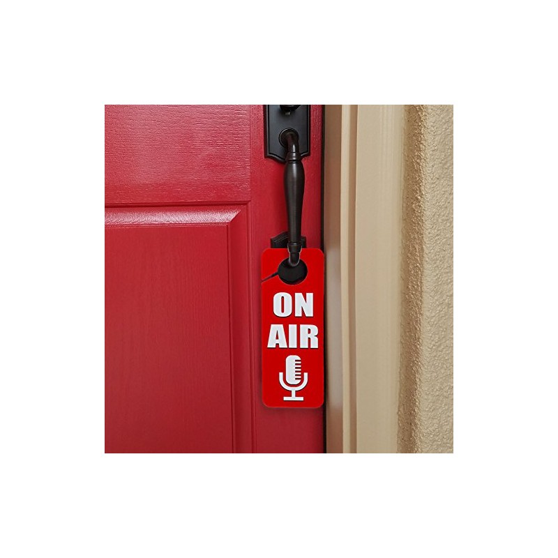 GRAPHICS & MORE On Air Microphone Recording Radio Podcast Plastic