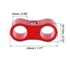 X AUTOHAUX 4pcs Red AN6 14mm Hose Separator Clamp Adapter