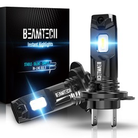 BEAMTECH H7 Fog Bulb, Fog Light Pack of 2 Fog Light For Atvs, Powersports Accessory Lights