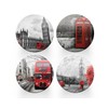 4 x Round London Coasters - Landmarks England GB UK