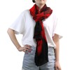 ZOEO Shawl Wrap, Red Rose On Black Womens Large Chiffon