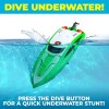 Force1 Velocity Green 20mph Underwater Diving RC Boat