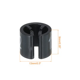 sourcing map Clothes Hanger Marker Colored Hanger Sizer Garment Markers Tag (Number 12, Black) for Garment Clothing Color Coding, Pack of 150