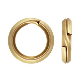 Adabele - 20 anillos redondos abiertos redondos de oro de 1/20 de 14 quilates, relleno de oro de 6,2 mm, para hacer joyas, manualidades, JK6-A6