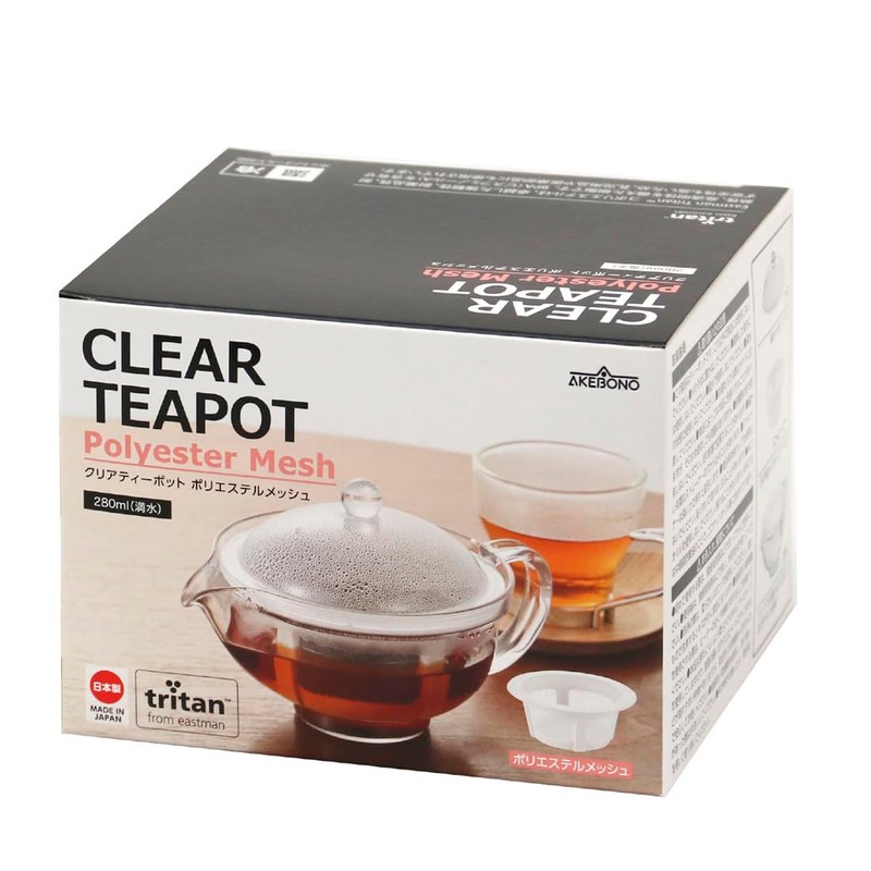 Akebono Sangyo Clear Teapot, Polyester Mesh TW-3769