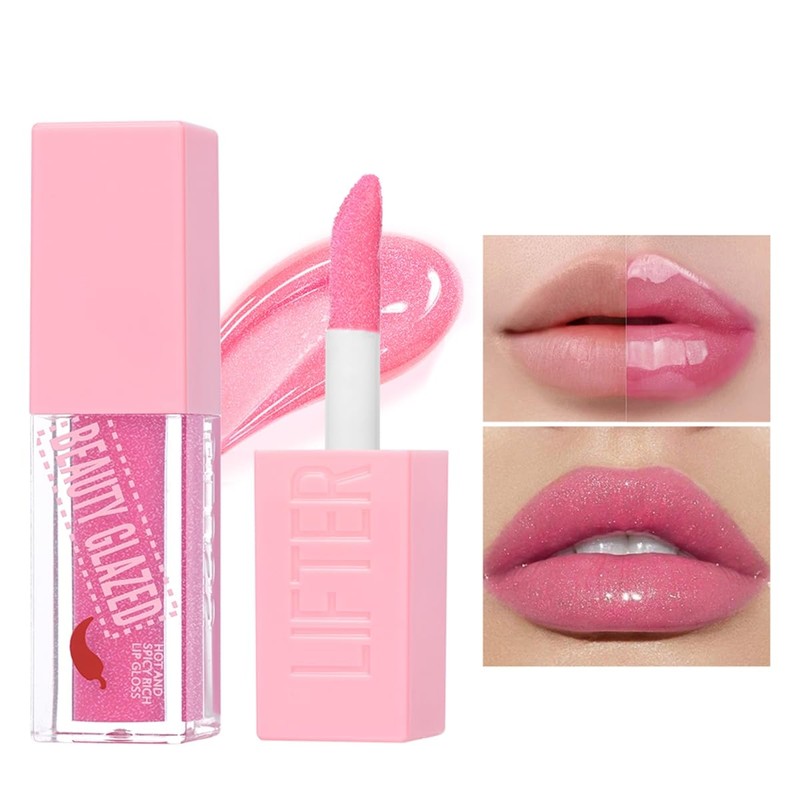 Spicy Rich Lip Gloss, Moisturising & Nourishing Liquid Lipstick (Colour,