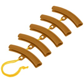 Wogomz 5PCS Car Tire Changing Rim Protector, Automotive Tire Changer Guard Edge Saver Tool, 5.91 Inch Wheel Rim Protector, Fixing Tyre Rim Protective Cover for Car Motorcycle Bike (Yellow)