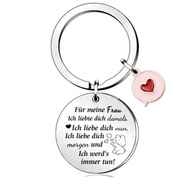 Keyring Ring Cute Birthday Gift Positivity Son Daughter Friends Christmas Men Women Mother's Day Graduation Teacher's Day Thank You Keepsake Wife Husband, Woman