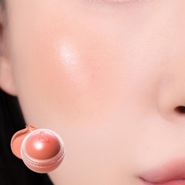 Rom&nd Juicy Roll Cheek Melting Cheek Glossy, Healthy Skin Tone, Pure, Nude Color, Moisturizing, Suitable for Yellow-based and Blue-based Skin Tones, Long-lasting Shine, Plump Gloss (04 Apricot Beige