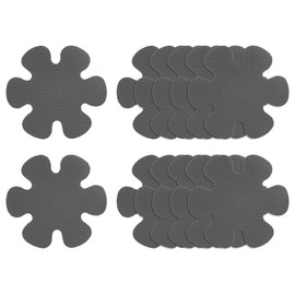 sourcing map 12pcs Non Slip Bathtub Stickers Bath Shower Floor 3.94" Anti-Slip Sticker Tape Flower Style Decals for Bathroom Kitchen Bathtub Treads Stairs, Gray