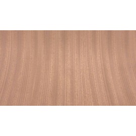 Sapele Ribbon Mahogany Wood Veneer 24" x 48" on Wood Backer A Grade 1/25" Thick