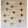 Natural Creations Sterling silver stackable ring size 5 Ruby
