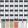 36 Pcs 5.5 oz Plastic Spice Jars with Shaker Lids