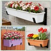 Thrivinest Window Box Brackets, 6 inch Flower Planter Box Brackets,