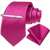 DiBanGu Solid Pink Tie for Men Wedding Business Silk Hot