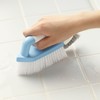 アイセン 掃除ブラシ ブルー・ホワイト 約縦5.5×横20×高さ9cm バスキープ 工業 風呂 タイル・目地ブラシ 小ブラシ付き BKA02