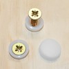 Snap-On Two Piece Dome Screw Cover Caps - Pack of