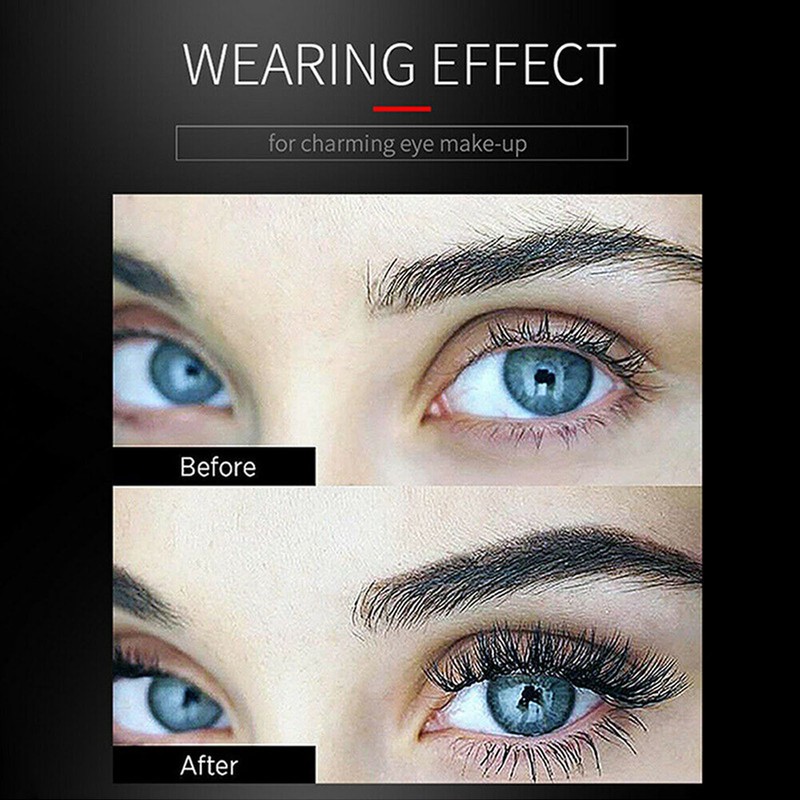 4pcs Magnetic Eyelashes Glue Free Magnetic Eyelash Clip Eyelashes Thick