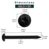 #14 x 2" Pan Head Wood Screws (25 pcs), 18-8