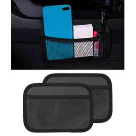 Flaconi 2 x car net, mesh bag, car, car organiser, car storage net, car boot organiser, boot net bag, car, car elastic storage net, suitable for car, truck, caravan