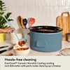 bella 6.0 Qt Programmable Slow Cooker, EverGood™ Ceramic Nonstick Coating,