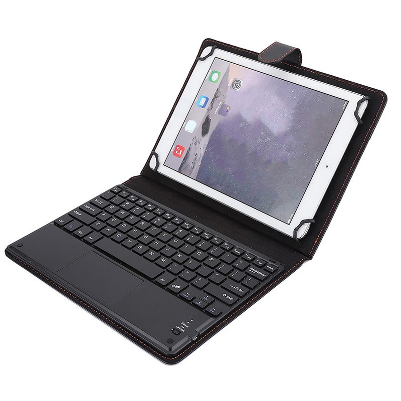 72‑hour Working Bluetooth Touchpad Keyboard with Protective Case for 9‑10.5in