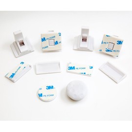 Home Essentials ~ Magnetic Cabinet Locks ~ No Tools Needed ~ 4+1 Set