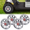 G-PLUS 10" Chrome Wheel Cover Hub Caps Compatible with EZGO