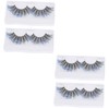 FOMIYES 2sets Elegant Sequins False Eyelashes Lightweight and Natural Look