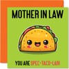 Birthday Cards for Mother in Law - Spec-Taco-lar - Funny