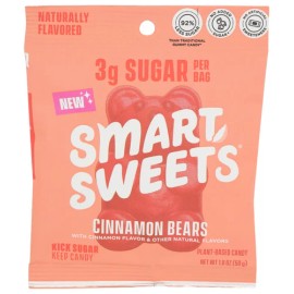 SmartSweets Candy Cinnamon Bears 1.8 oz (Pack of 14)