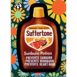 2024 WACKY PACKAGES CHASE - WACKY PACK FLASHBACK TO 74 - CARD # 6 SUFFERTONE