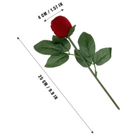 Cosmos ® Red Rose Jewelry Gift Box Case for Ring Earring + Free Cosmos Cable Tie