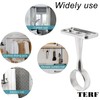 TERF® Polished Chrome Ceiling-Mount Bracket for Up to 19mm Diameter