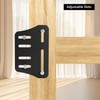 QWORK Bed Frame Brackets, 2 Pcs Heavy Duty Bed Frame