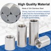 MroMax M8x30mm Round Connector Nuts, 304 Stainless Steel Threaded Sleeve