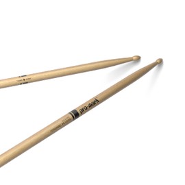 ProMark Drum Sticks - Classic Forward Hickory 5A Long Drumsticks - Drum Sticks Set - Drum Accessories - Wood Drumsticks for Adults & Youth - Oval Wood Tip - 1 Pair