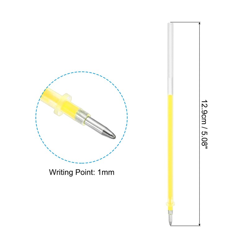 PATIKIL 1mm Gel Pens Refills, 24 Pack Fluorescence Metallic Ink