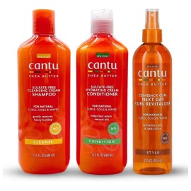 Kit Cantu Para Rizos Shampoo, Acondicionador Y Revitalizador                                                                                          