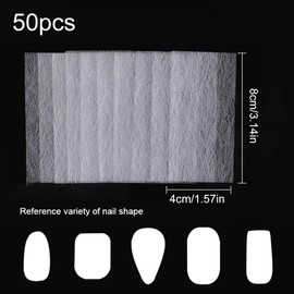 ZOKJSW Silk Fibreglass Nail Extensions - Pack of 50 Nail Extension Fibreglass Nail Extension Kit for Fingernail Repair Manicure Tool Nail Extension Fibreglass Modelling Gel