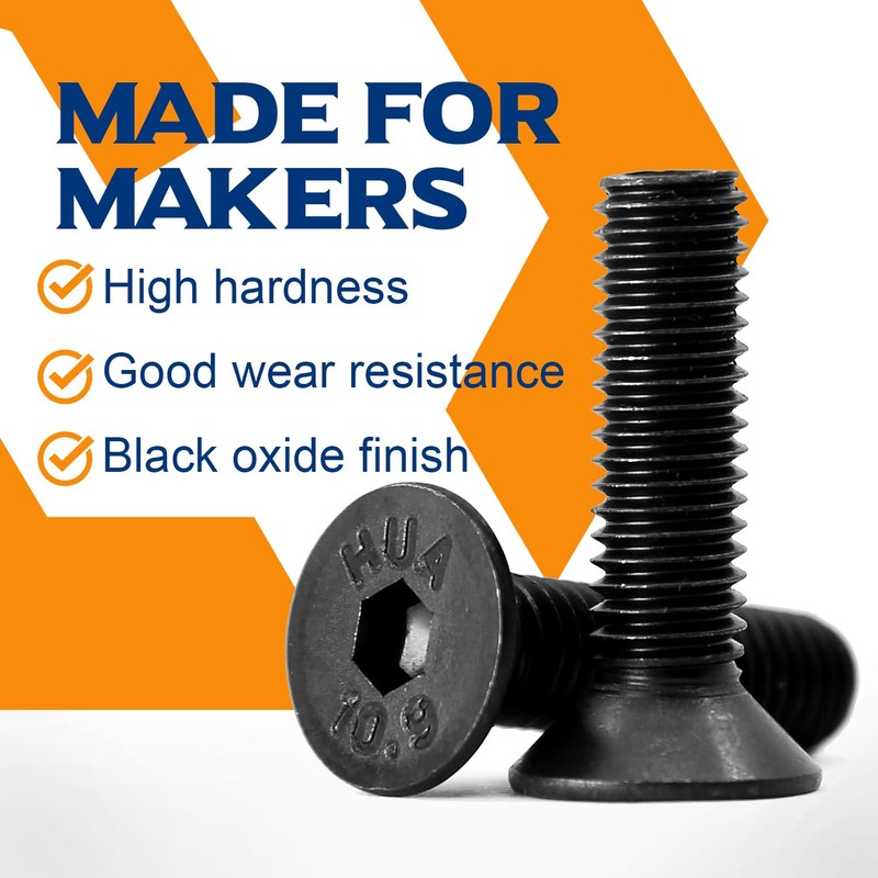 Pack of 20 M8 x 35 mm Countersunk Screws with