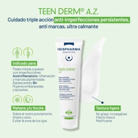 Isispharma Teen Derm A Z 30ml Gel Facial Antiimperfecciones