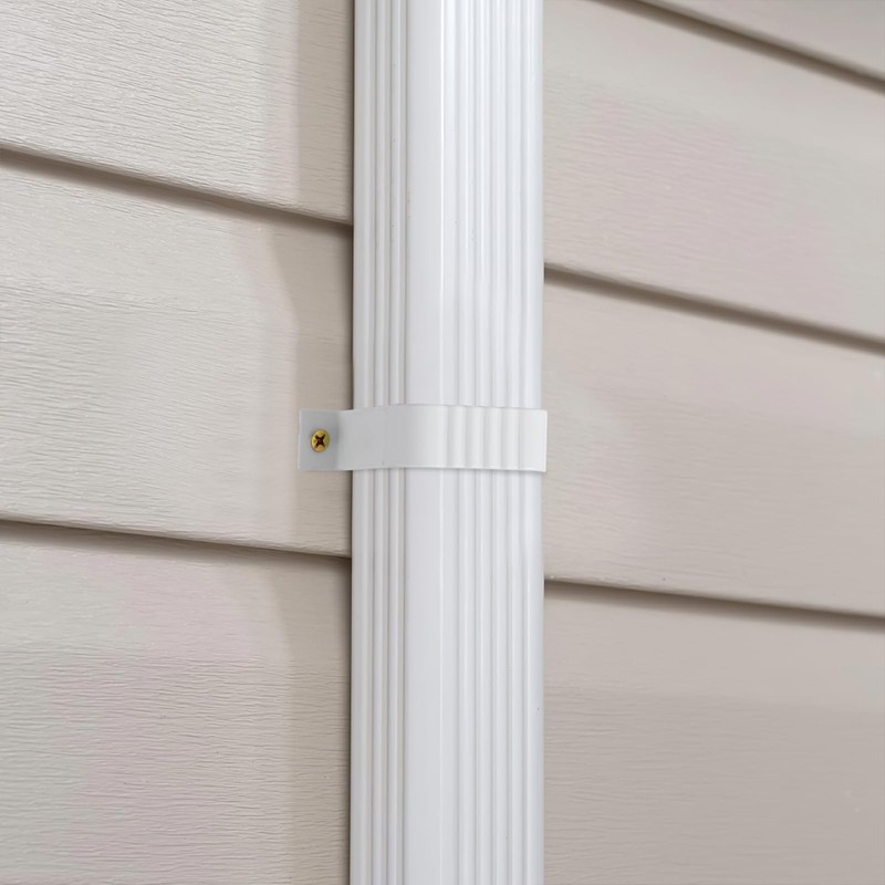 Downspout Strap 3x4 Leader Strap 3x4 6pcs (White)