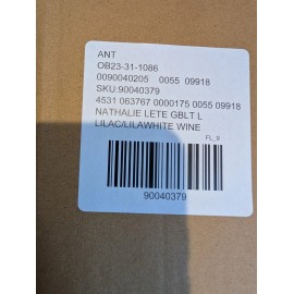 Anthropologie Nathalie Lete Marais Glass Goblet New In Box Lilac Duck Fall