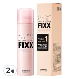 So Natural Powder Forum All Day Tight Makeup Setting Fixer, 100ml, 2 pcs / 쏘내추럴 파우더포룸 올 데이 타이트 메이크업 세팅 픽서, 100ml, 2개