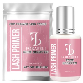 Forabeli Lash Primer for Eyelash Extensions 15ml, Boost Adhesion, Improve Bond Retention, Ideal for Individual and Natural Eyelashes, Supplies for Semi-Permanent Lashes, Removes Oils and Proteins