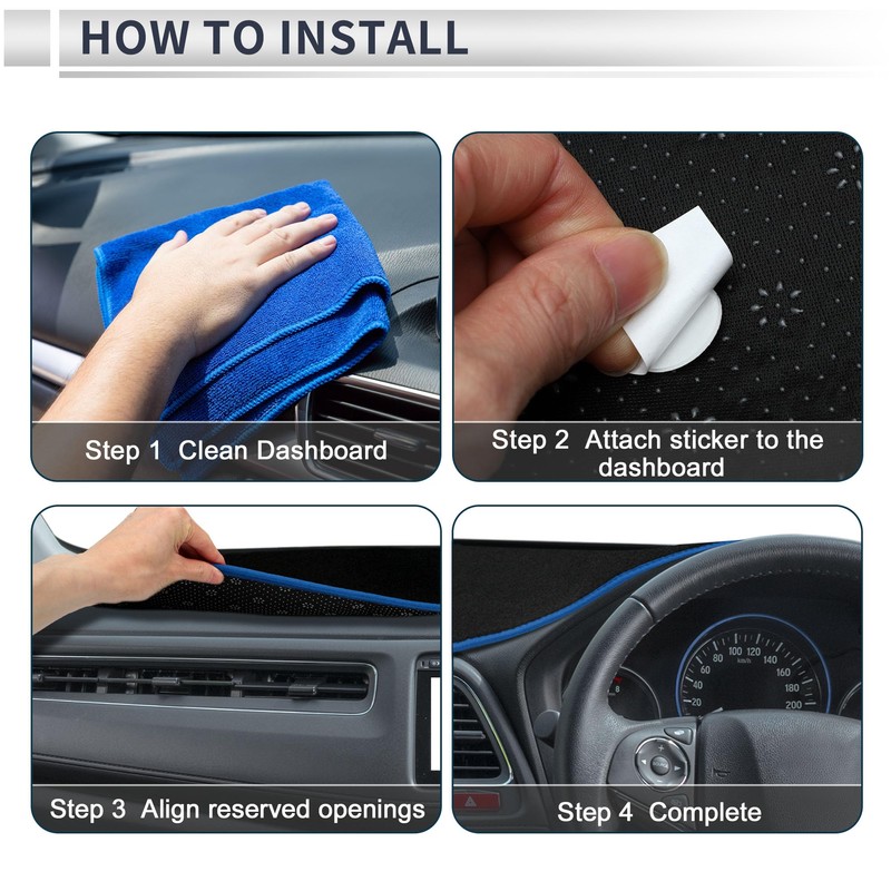 RATCHROLL Interior Dashboard Cover for Ford for Ranger 1989-1994 Non-Slip