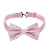 HOULIFE Men's Bow Tie Set - Adjustable Satin Polyester Bow