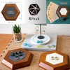 8Peak Wooden Suede Velour Jewelry Tray Jewelry Box Accessory Stand